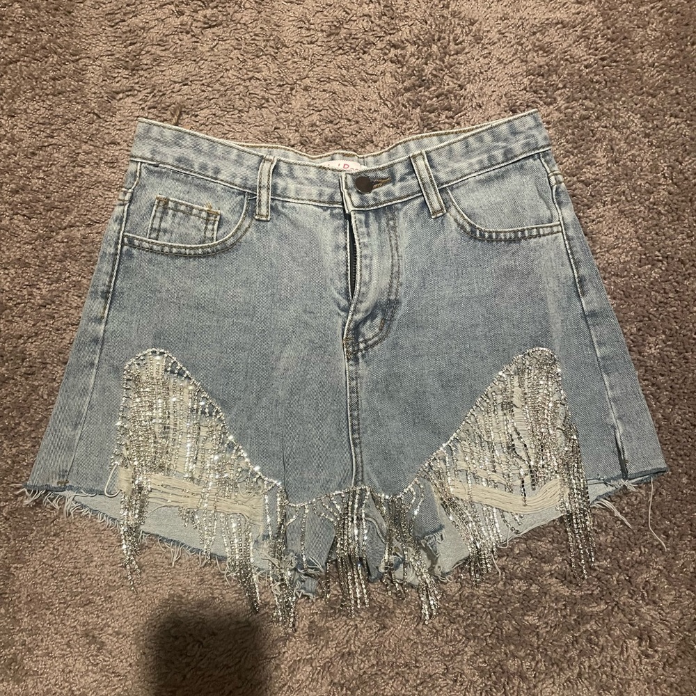 rhinestone shorts